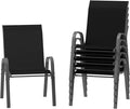 Amopatio Patio Chairs Set of 6, Outdoor Stackable Dining Chairs by Amopatio