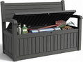 110 Gallon Outdoor Storage Bench, Lockable Patio Storage Bench, by KFY