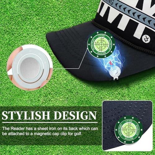 Golf Green Reader, 2 Pack Golf Ball Marker Hat Clip - Image 3