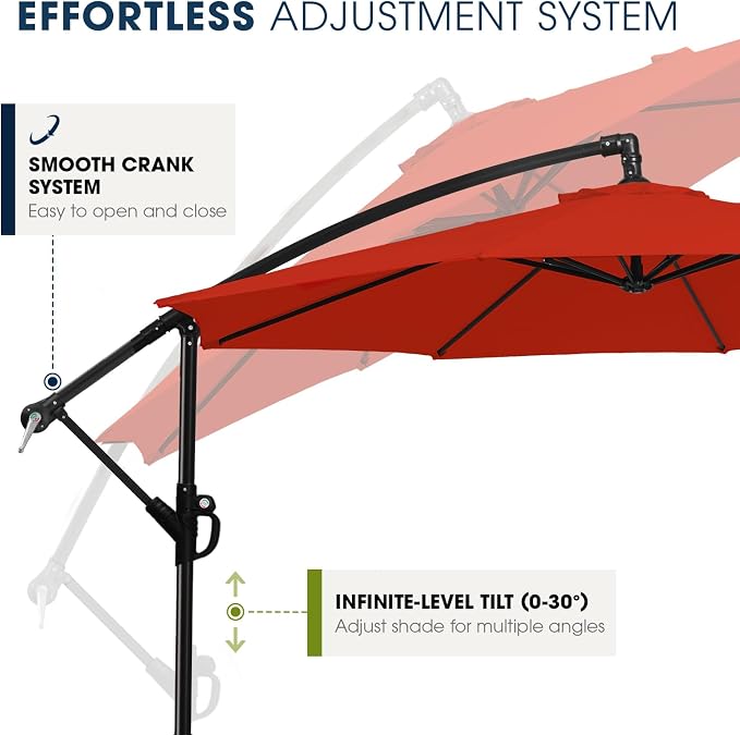 wikiwiki 10ft Patio Umbrella - Image 5