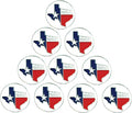 Lot of 10 Golf Ball Markers Assorted Patterns - Soft Enamel Technique