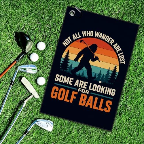 Monkey Waffle Weave Microfiber Golf Towel - Image 6