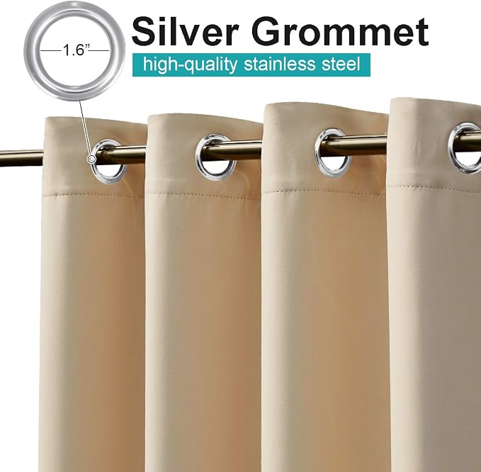 NICETOWN 2 Panels Outdoor Curtains - Image 2