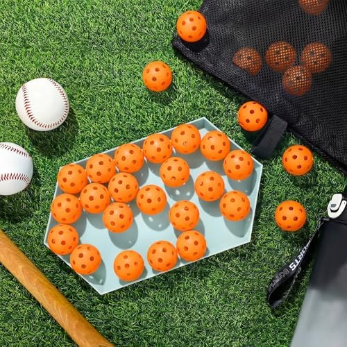 Lunmon 36 Pcs Practice Golf Balls Baseball 42mm Small - Image 3
