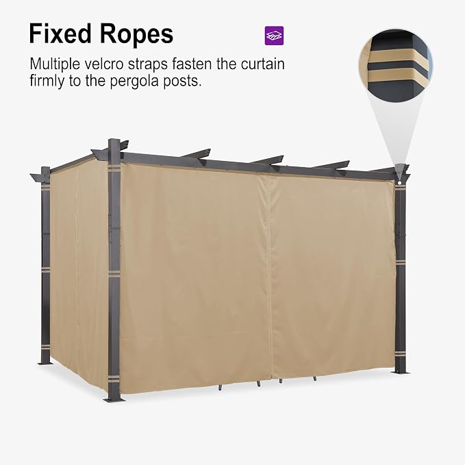 PURPLE LEAF Outdoor Aluminum Pergola 10'x13' - Image 2