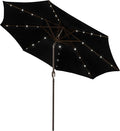 9 ft Solar Umbrella, 32 LED Lighted Patio Umbrella, Table Market Umbrella by Blissun