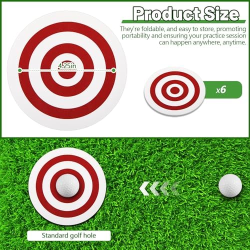 RoundFunny 6 Pcs Golf Putting Target Hole Cup - Image 2