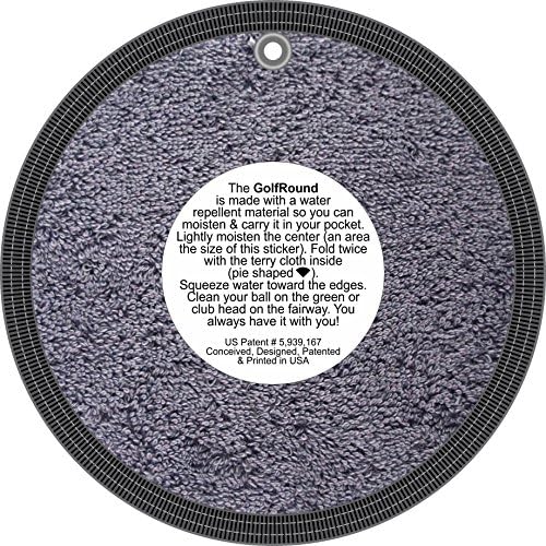 GolfRound Towel Pocket Golf Ball Cleaner - Image 2