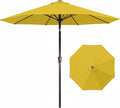 9FT Auto-Tilt Patio Umbrella|Outdoor Market Table Umbrella by YourPerfectOutdoorEscape