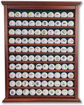 Golf Ball Display Case | Holds 100 Golf Balls | Handcrafted Solid Wood | Four by EurekaGolfProducts