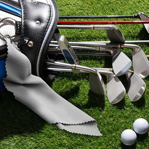 6 Pcs Golf Bag Towels, Microfiber Waffle Pattern - Image 3
