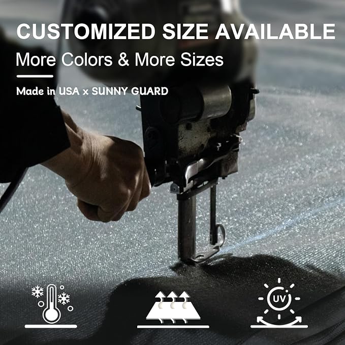 SUNNY GUARD 8' x 8' x 8' Triangle Shade Sail 95% UV Block Outdoor Canopy | Sun - Image 8