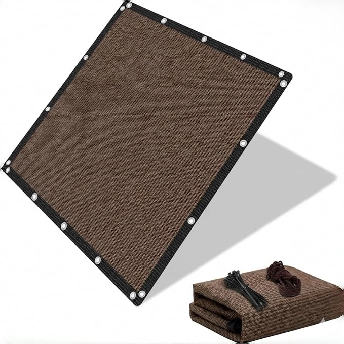 EMERIT 90% Sun Shade Cloth, 50 MPH Wind-Resistant Tarp by eMeritDirect