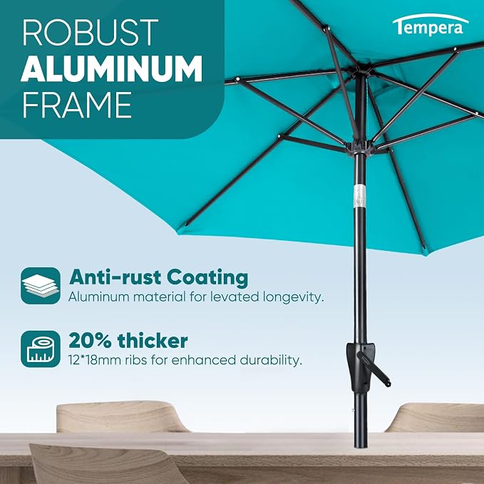 Tempera Patio Market Outdoor Table Umbrella - Image 4