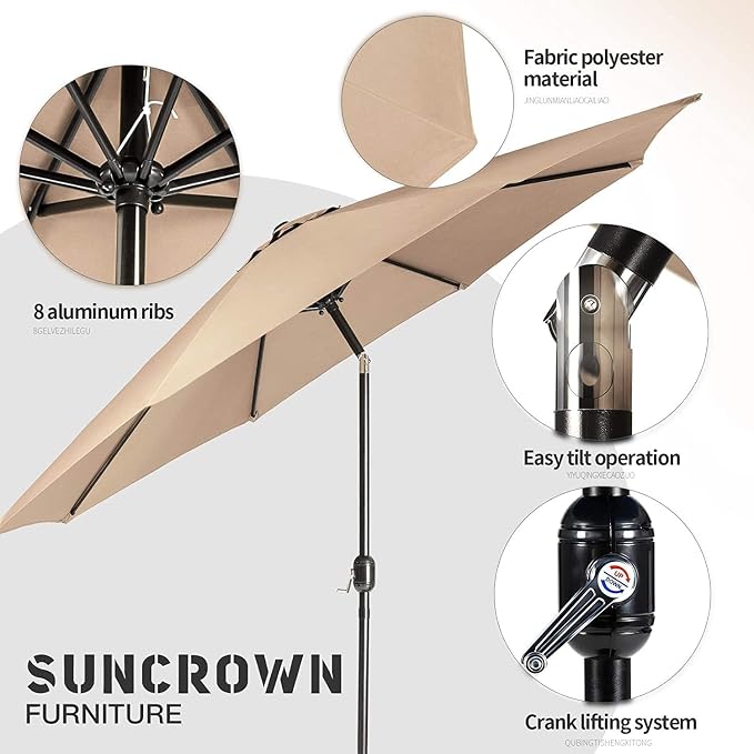 SUNCROWN Outdoor Recliner Chair Patio Adjustable Relaxing Chairs Outdoor Metal - Image 6