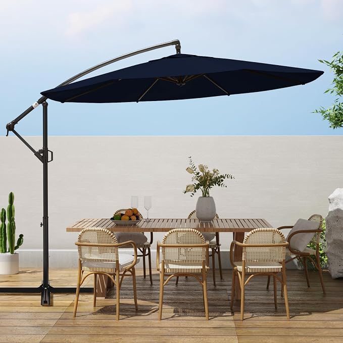 wikiwiki 10ft Patio Umbrellas Offset Outdoor Umbrella Cantilever Hanging by WikiwikiPatioUmbrellas