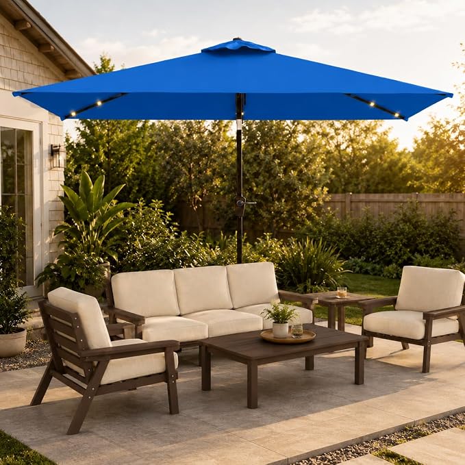 6.5 x 10ft Rectangular Patio Umbrella - Image 8