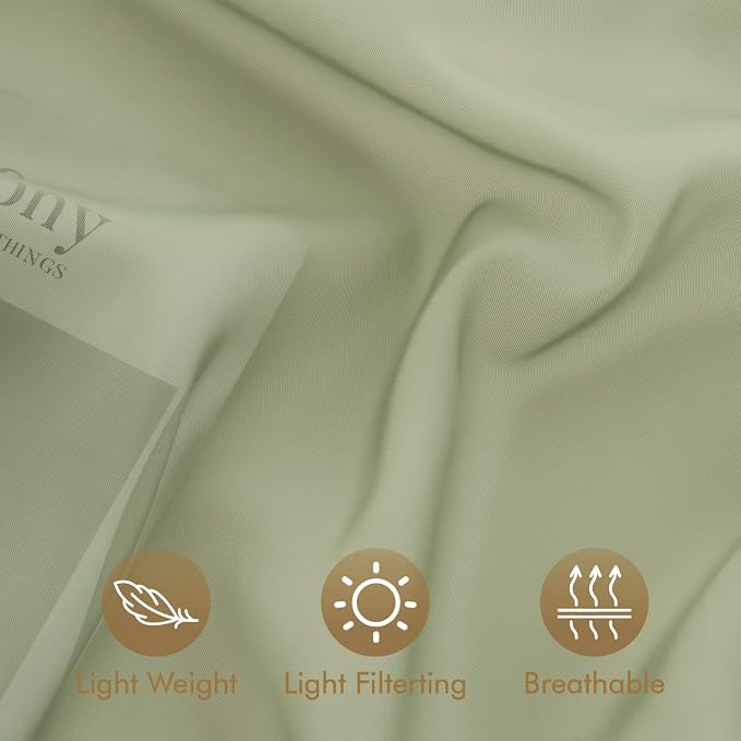 MIULEE Sage Green Outdoor Curtain - Image 6