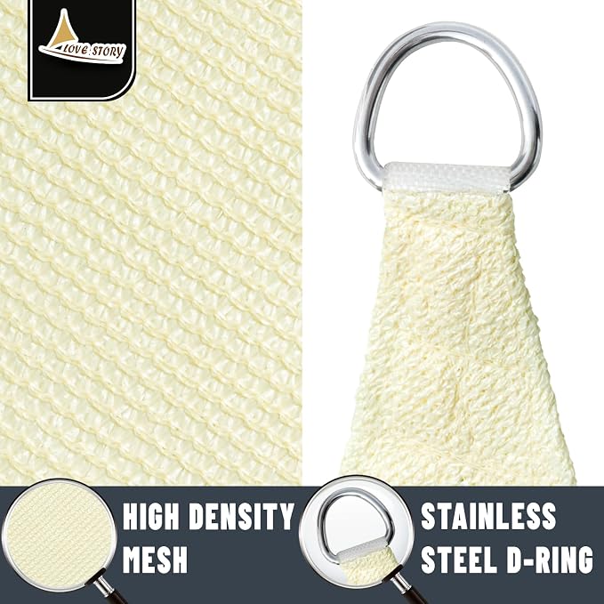 LOVE STORY Custom Size 7' x 10' Sun Shade Sail - Image 5