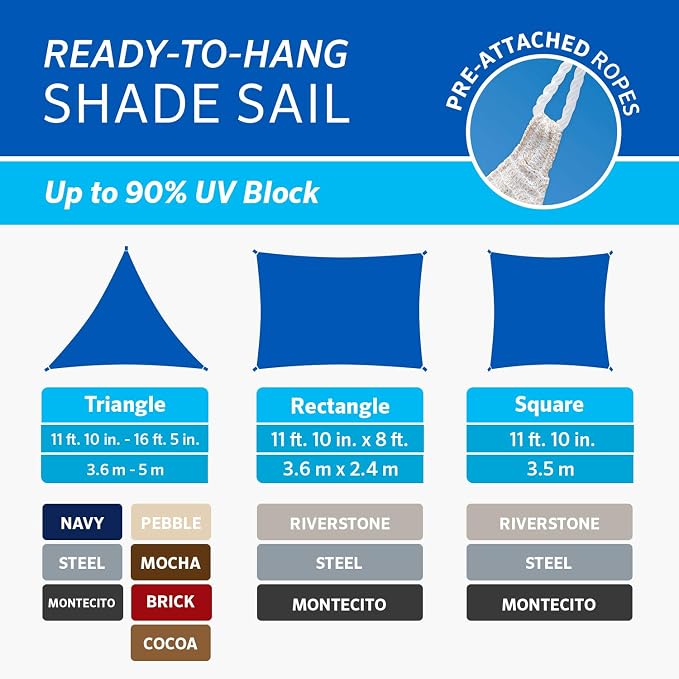 Coolaroo Ready-To-Hang Shade Sail - Image 5