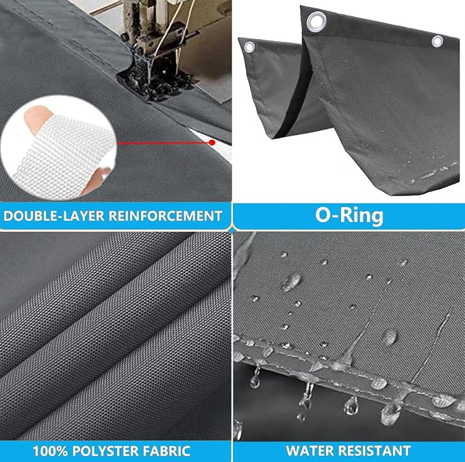 Retractable Sun Shade Sail 15' x 20' Waterproof Wave Pergola Shade Cover - Image 3
