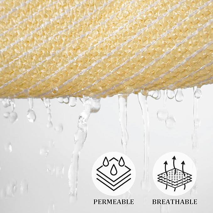 Shade&Beyond Custom Sun Shade Sail 6'X6'X8.5'Triangle Sun Sail Shades Patio UV - Image 3
