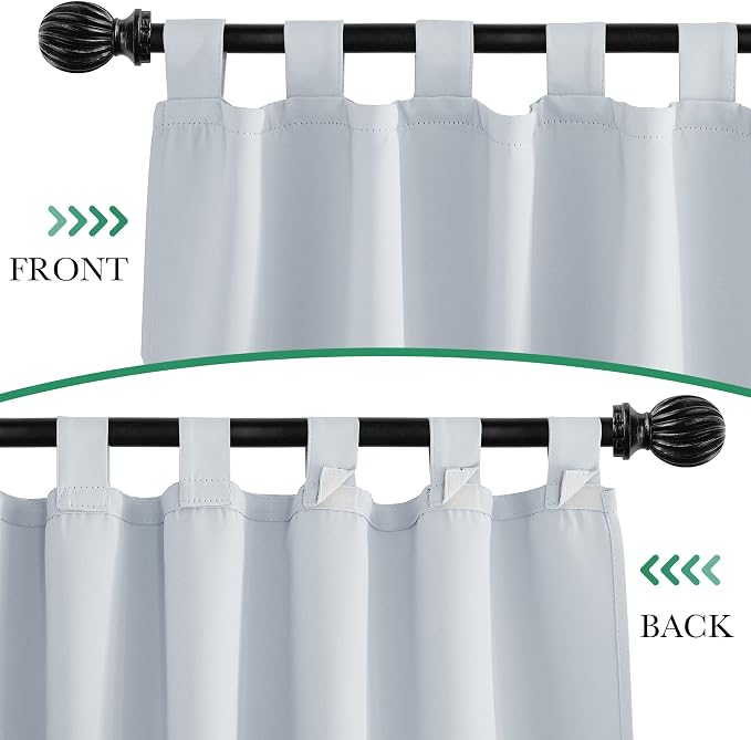 2 Panels Outdoor Curtains White - Image 2