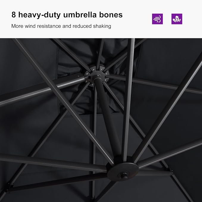 PURPLE LEAF Patio Umbrella - Image 6