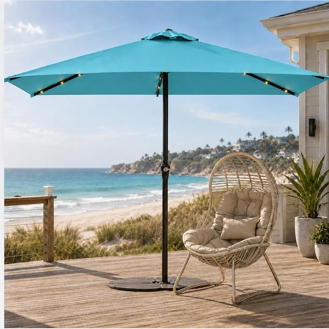 6.5 x 10ft Rectangular Patio Umbrella - Image 2