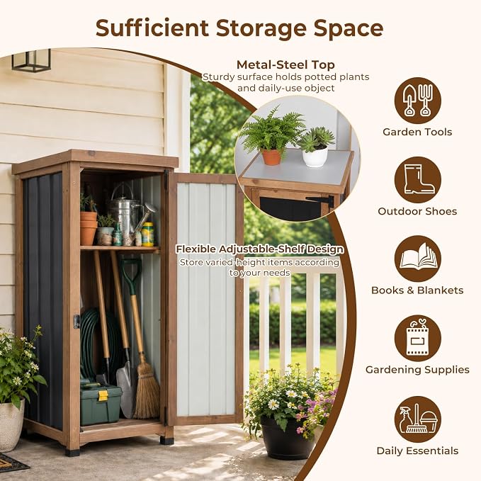 PetsCosset Small Outdoor Storage Cabinet Waterproof - Image 3