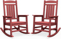 SERWALL Outdoor Rocking Chair Set of 2, Oversized Patio Rocking Chair, Porch by SERWALL