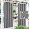H.VERSAILTEX Waterproof Linen Look Outdoor Curtains by HVERSAILTEX