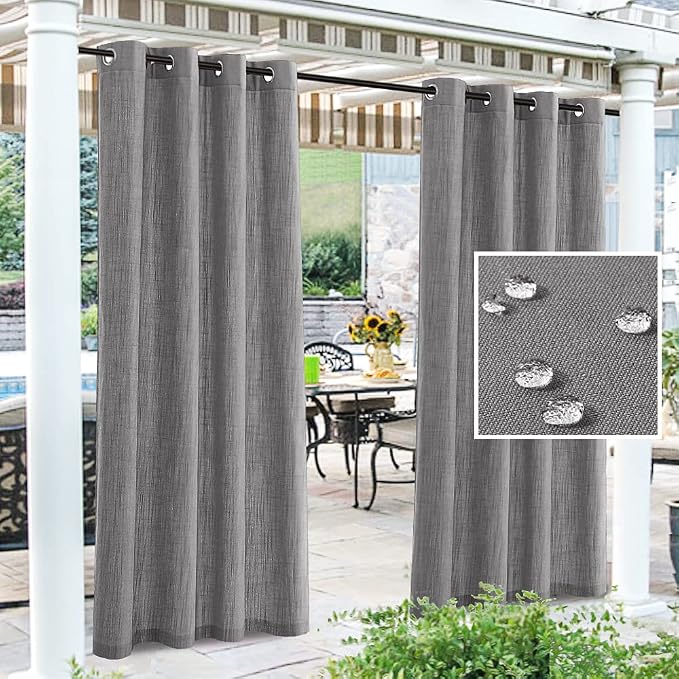 H.VERSAILTEX Linen Look Outdoor Curtains by HVERSAILTEX