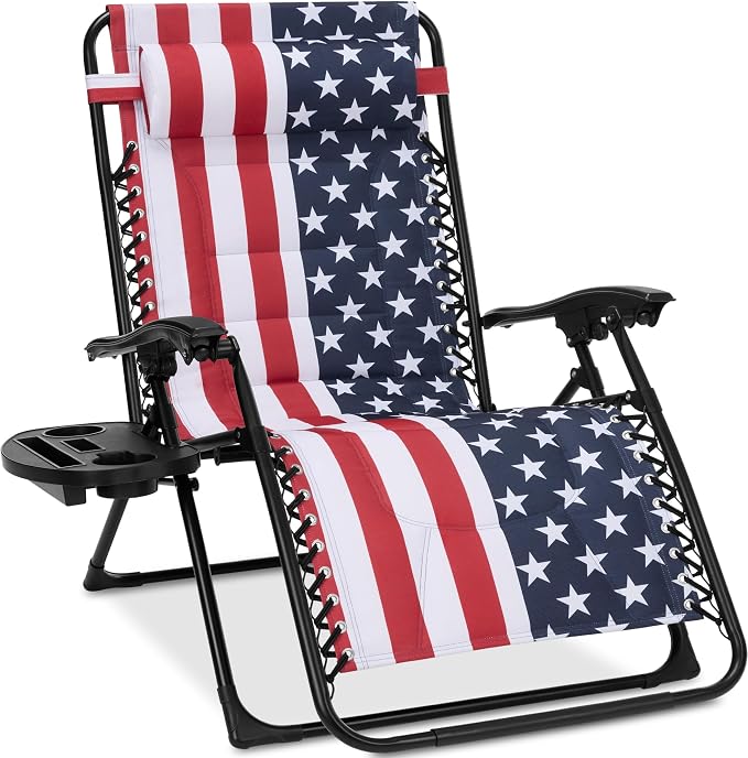 Best Choice Products Oversized Padded Zero Gravity Chair, Folding Outdoor Patio by BestChoiceProducts