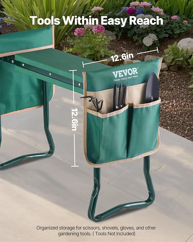 VEVOR Garden Kneeler and Seat Heavy Duty, Kneeling Bench - Image 3