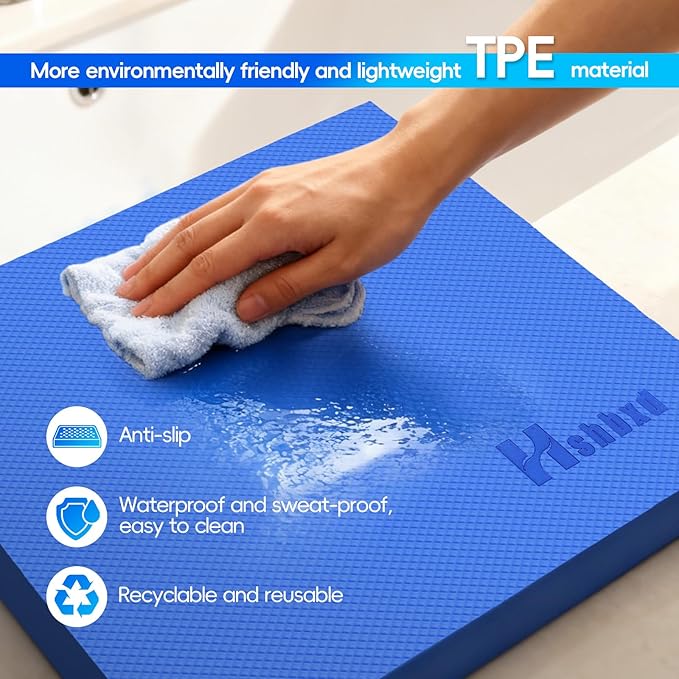 Professional Balance Pad, Nonslip Foam Exercise Balance Pad Cushion for Physical Therapy, Foam Balance Mat for Exercise, Yoga, Fitness, Stability Training and Stretching