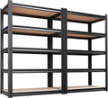 2Pack Storage Shelves, 2500lbs Garage Shelving, Adjustable Heavy Duty Shelving by KORVENA