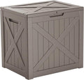 32 Gallon Outdoor Storage Box Waterproof Lockable Deck Box | Weather-resistant by EASYUP