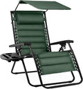 Best Choice Products Oversized Padded Zero Gravity Chair w/Canopy Headrest Cup by Unknown