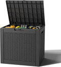 Outdoor Deck Storage Box, Resin Deck Boxes Indoor and outdoor, Waterproof by NBYSGO
