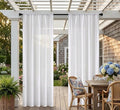 Patio Screen Non-See-Through Outdoor Curtains Waterproof Sheer Lightweight by Unknown