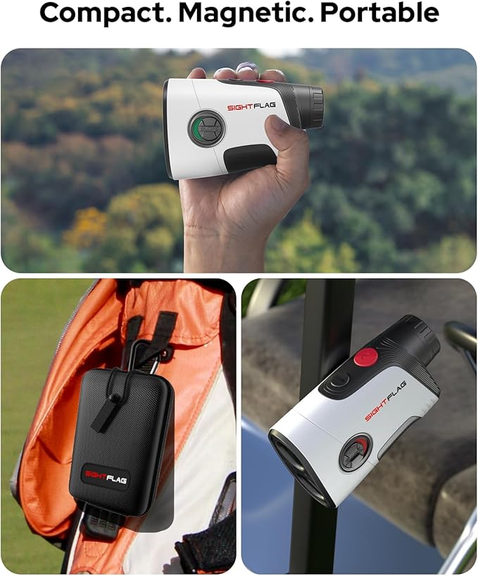 GF2-Golf Rangefinder with Slope and Pin Flagpole Lock Vibration, 1300 Yards Range Finder, External Slope Switch