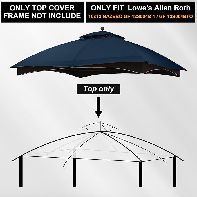 MASTERCANOPY 10x12 ft Replacement Canopy Top - Image 3