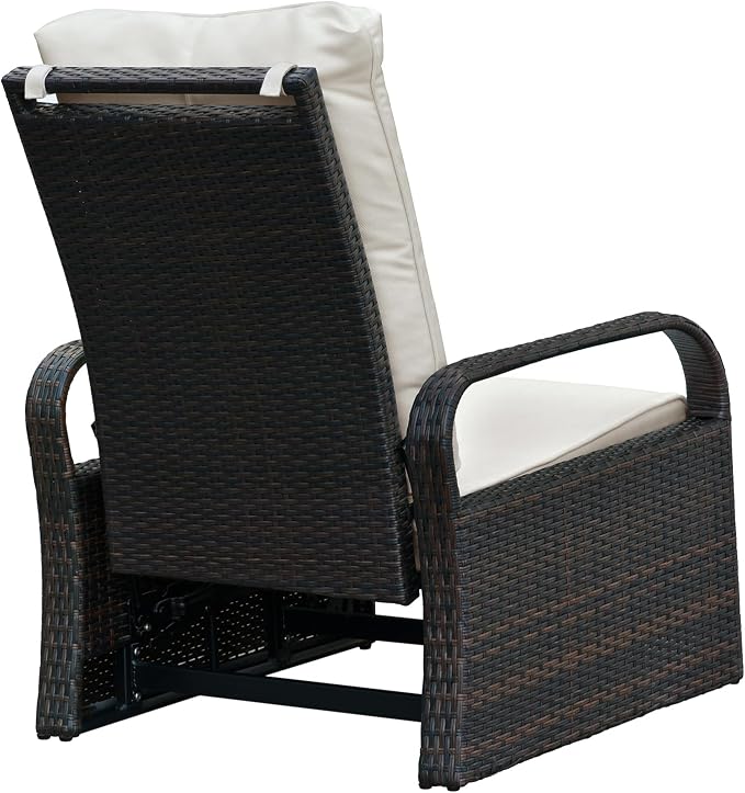 Outdoor Wicker Recliner Chair - Image 8