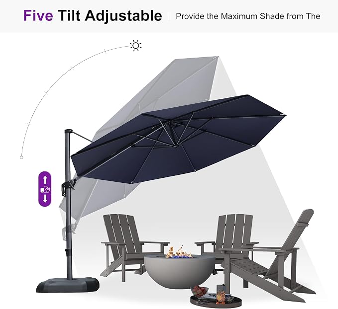 PURPLE LEAF Patio Umbrella - Image 7