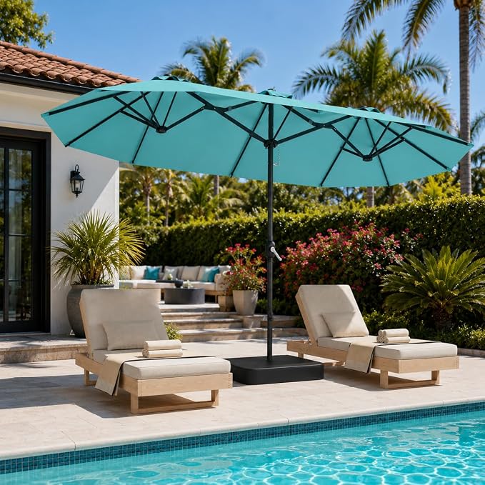 DomeShade 15ft Outdoor Umbrellas by DomeShade