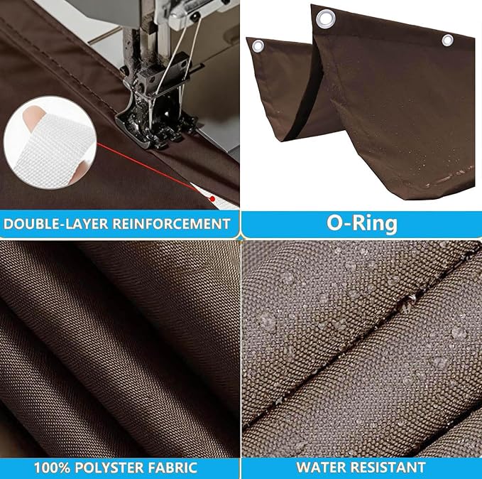 Retractable Wave Sun Shade Sail Waterproof 3' x 6' Sun Shade - Image 3