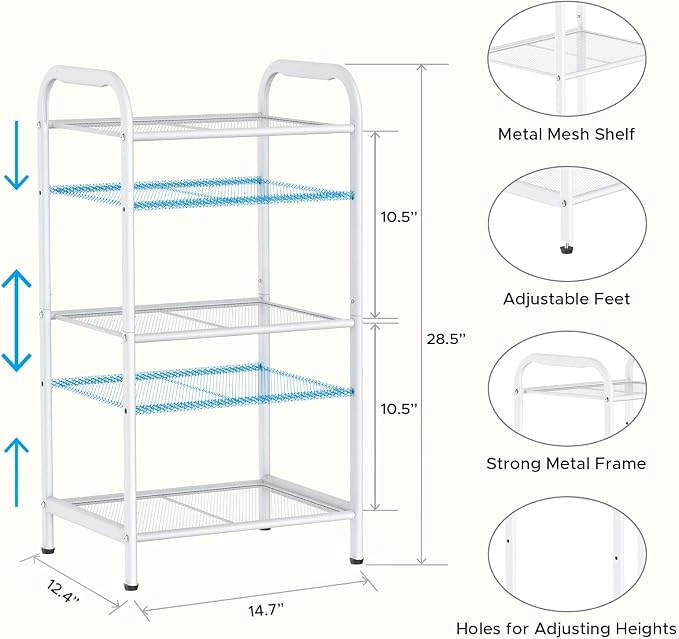 MAX Houser 3 Tier Standing Shelf Units - Image 3