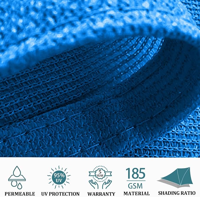 Shade&Beyond 10'x11' Sun Shade Sail Canopy Rectangle, UV Block Breathable - Image 3