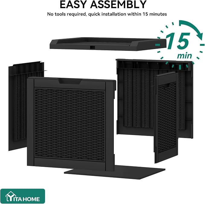 YITAHOME 32 Gallon Outdoor Storage Box | Water Resistant Resin Deck Box - Image 4
